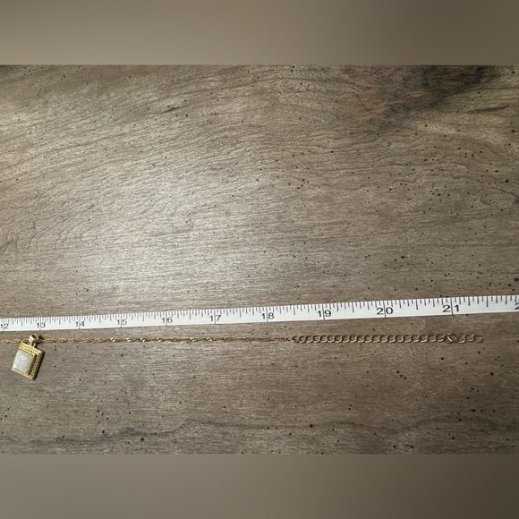 Gold Tone Pendant Necklace and Earring Set - Picture 5 of 5